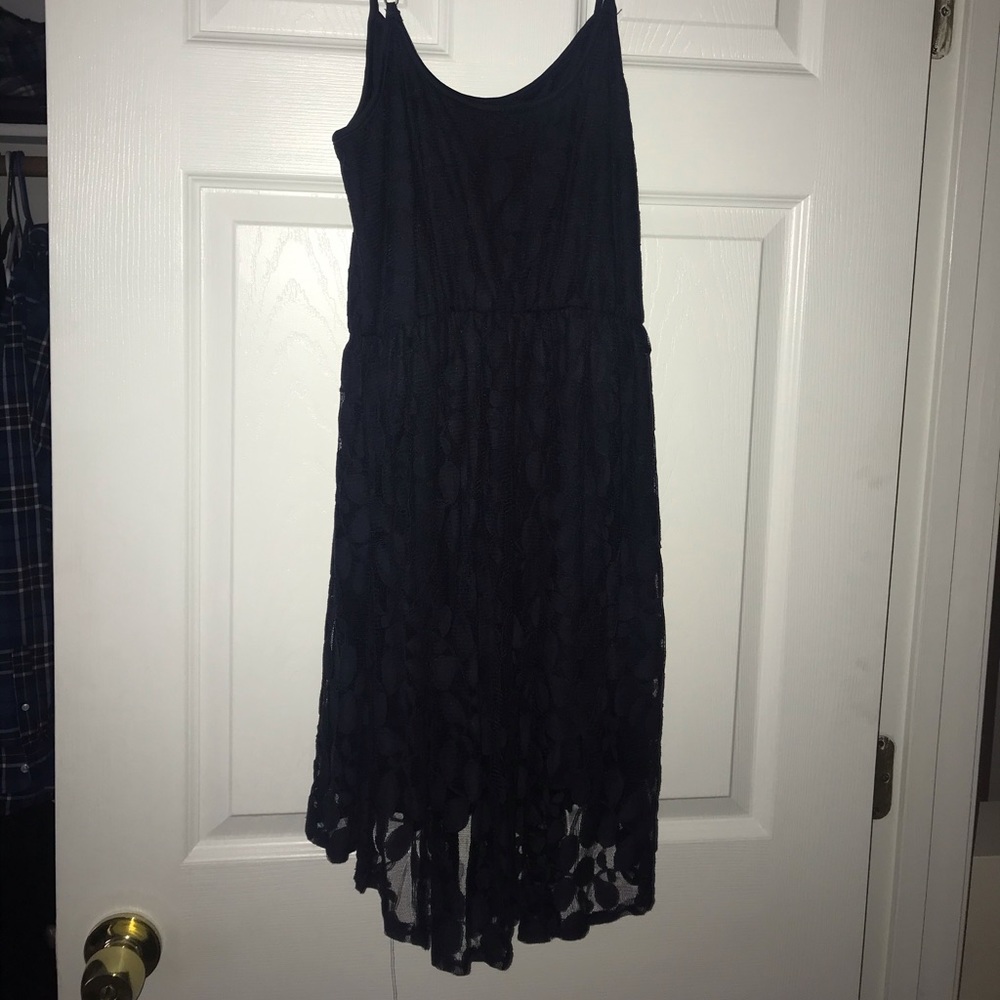 Navy blue lace dress